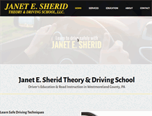 Tablet Screenshot of janetesherid.com